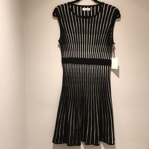 Calvin Klein Petite Striped Knit Dress